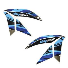 Cubiertas  Tanque Italika Dm250 Azul-Blanco