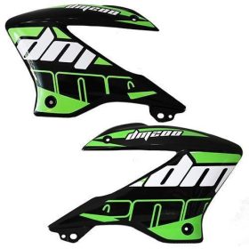 Cubiertas  Tanque Italika Dm200 Verde-Negro
