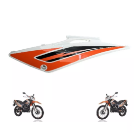 CUBIERTA LATERAL TRASERA IZQUIERDA VENTO CROSSMAX 250 BLANCA-NARANJA