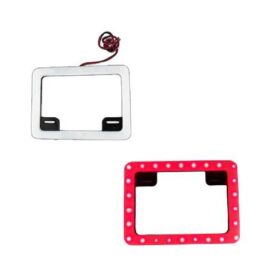 PORTAPLACA 26 LEDS ROJO
