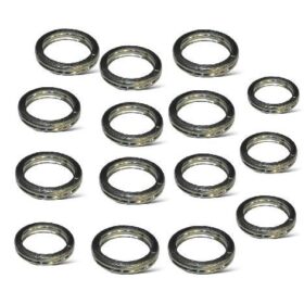 15 Empaques De Escape Acero Inox At110 Bws100 Axis100