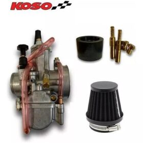 Carburador Koso 28mm Racing Power Jet Filtro Alto Flujo Univ
