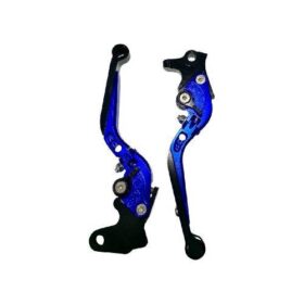 MANIJAS AJUSTABLES ABATIBLES YAMAHA FZ16 FZ 2.0 AZULES