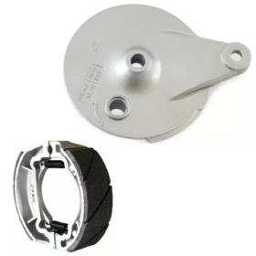 PORTA BALATAS TRASERO Y BALATAS TAMBOR AX100