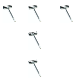5 HERRAMIENTAS LLAVE QUITA BUJIA MOTO D8EA C7HSA AT110 FT150 CRYPTON
