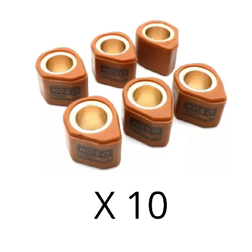 10 RODILLOS KOSO RACING BWS100 6GR TIPO BOTA - Imagen 2