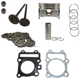 PISTON,EMPAQUES CILINDRO,VALVULAS, CADENA TIEMPO Y SELLOS AN125