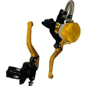 Manijas Completas Doradas Reforzadas Yzf R1 R6 Cbr929 Cbr600 Gsxr600 750 1000 Zx636 Zx6 Zx10