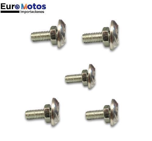 Tornillo Decorativo Aluminio M6 Plata 5 Piezas