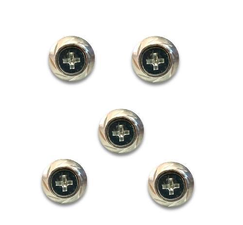 Tornillo Decorativo Aluminio M6 Plata 5 Piezas - Imagen 2