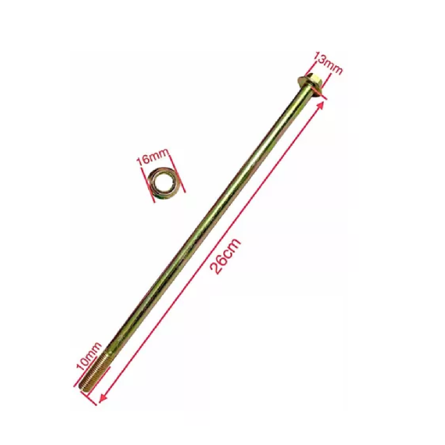 Eje Rueda Delantera Italika Ws150 Xw150 W150 27X10mm