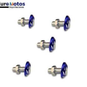 Tornillo Decorativo Aluminio M6 Azul