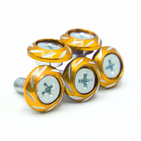 Tornillo Decorativo Aluminio M6 Dorado