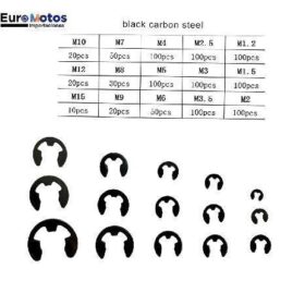 Caja Seguros Clip 1000 Pcs M1.2 M1.5 M2 M2.5 M3 3.5 M4 M5 M6 M7 M8 M9 M10 M12 M15