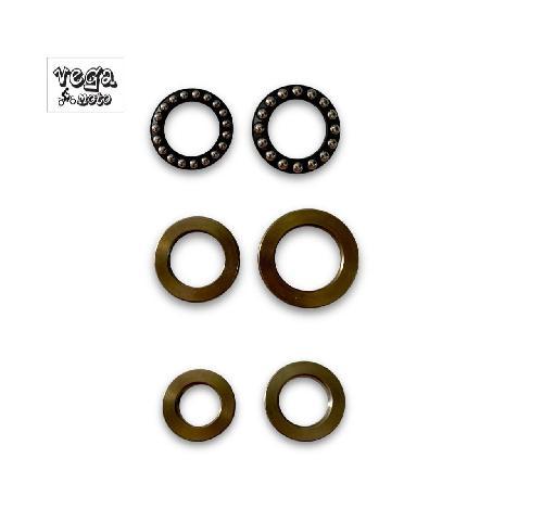 Tazas Y Baleros Horquilla Yamaha Crypton 105/110 Rx100 - Imagen 2