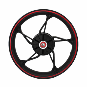 Rin 17 Trasero Italika 250Z Negro-Rojo Freno Tambor