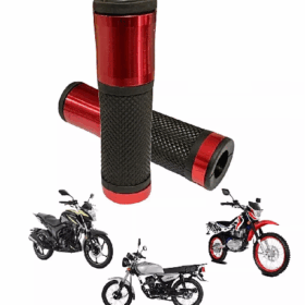 Puños Racing Rojo Universal Bws125 Ray Z Fz16 Ft150 150Z Dm125 Dm150 Dm200 200Z