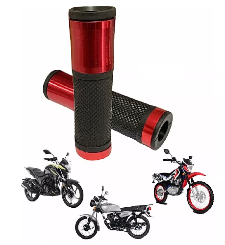 Puños Racing Rojo Universal Bws125 Ray Z Fz16 Ft150 150Z Dm125 Dm150 Dm200 200Z