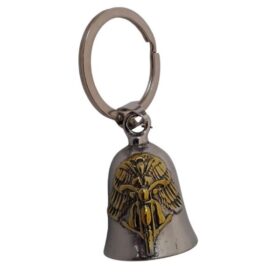 CAMPANA BIKER DECORATIVA PLATEADO DORADO