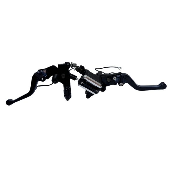 BOMBA FRENO Y MANIJAS CON LED UNIVERSAL FRENO DISCO NEGRO