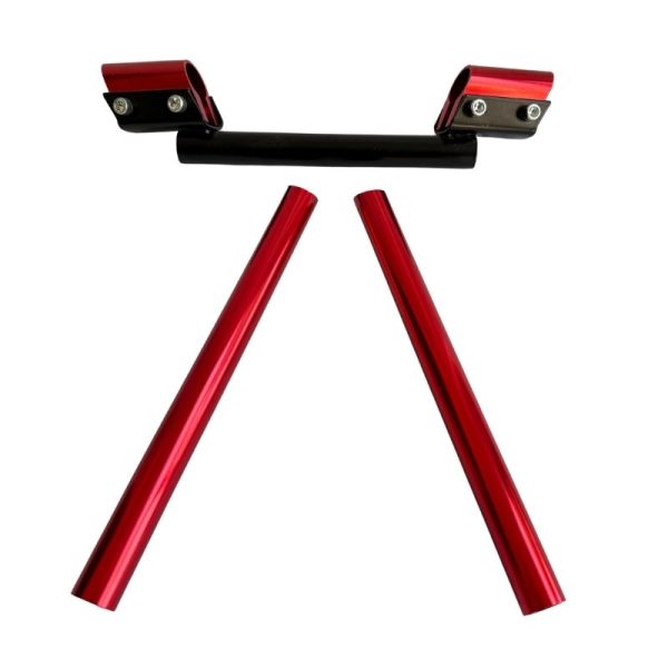 MANUBRIO AJUSTABLE UNIVERSAL 3 PIEZAS ROJO