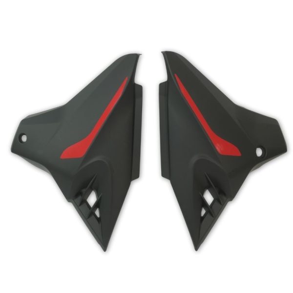 CUBIERTAS LATERALES ITALIKA DT150 SPORT 2020-24 NEGRO ROJO