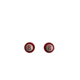 TAPON VALVULA DECORATIVO BOLA 8 ROJO