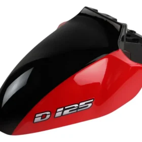 SALPICADERA DELANTERA ITALIKA D125 NEGRO-ROJO